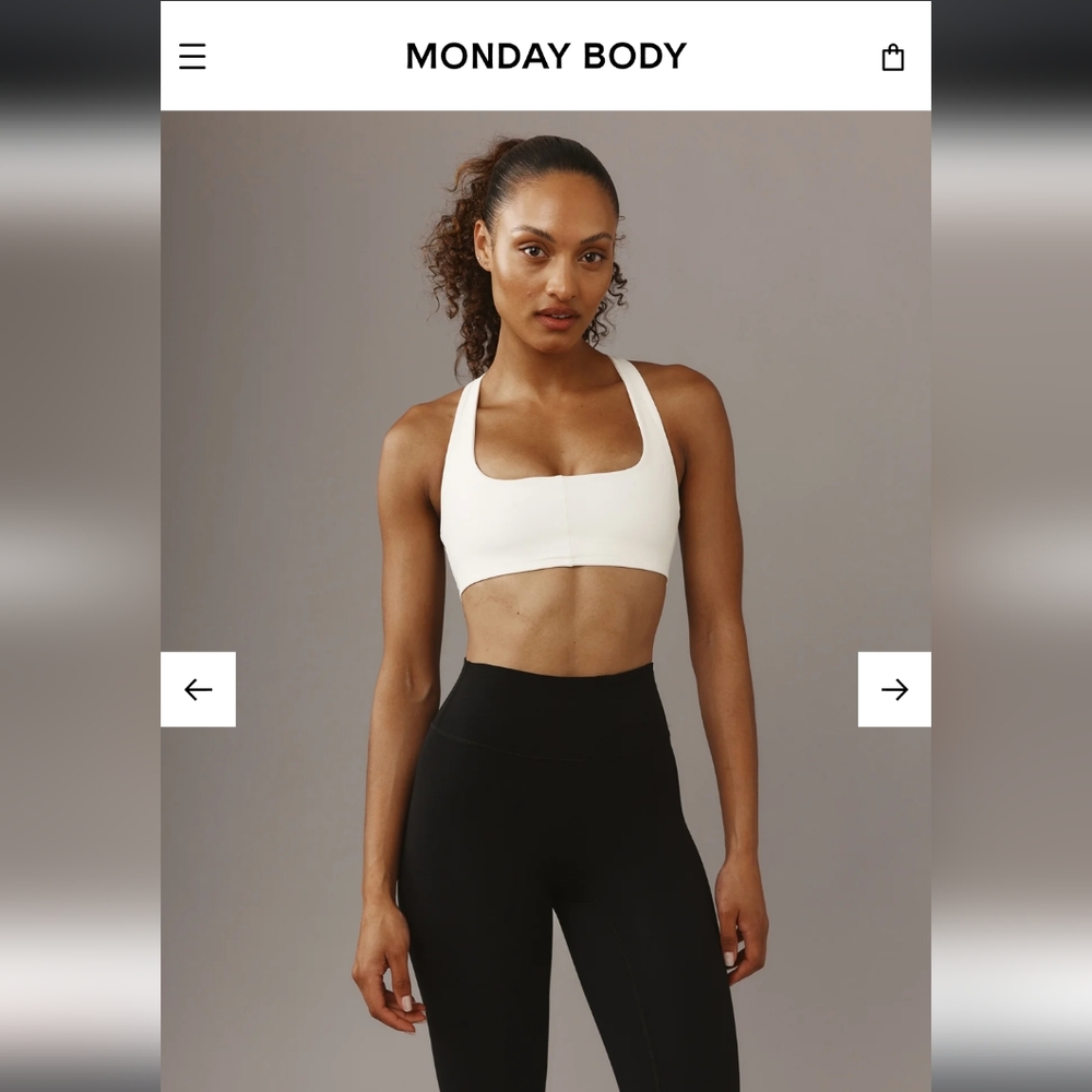 Monday Swimwear/Body Central Park Bra - Ivory